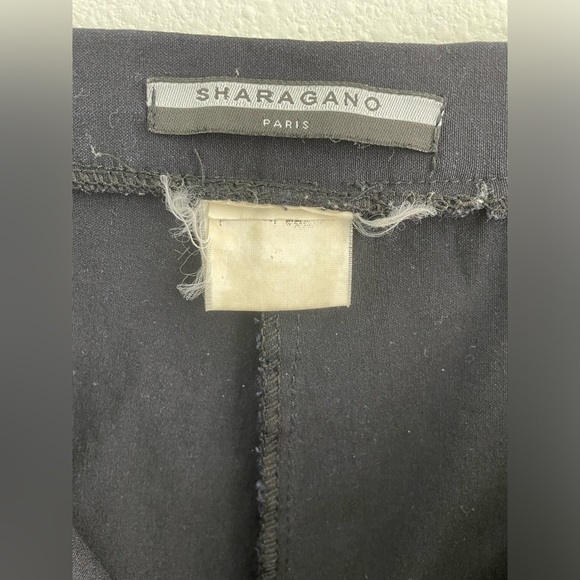 high rise cropped black dress pants embroidered rose flowers Y2K vintage - Picture 9 of 9